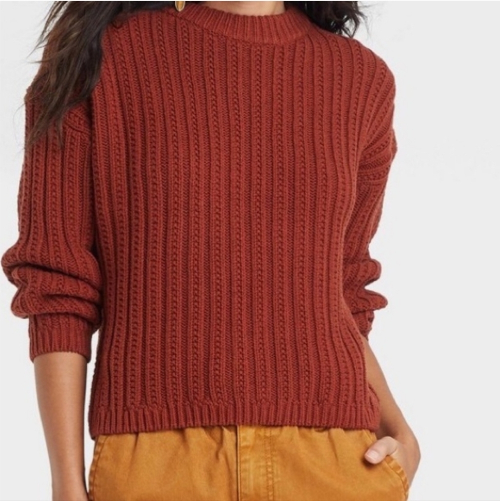 Universal Thread Women's Rust Knit Sweater